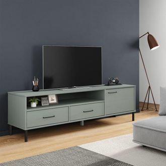 vidaXL Furniture Limited - Mueble De Tv Con Patas De Metal Oslo Madera