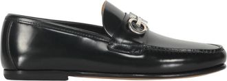 Ferragamo Klassieke leren loafers met Horsebit-detail - Heren - Loafers - Zwart - 38 1/2 EU - Leer - Schoenen