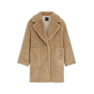BOSS Teddy coat with adjustable collar