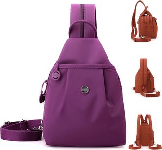 Generic 2025 Premium 3 in 1 Anti-Theft Travel Tote Bag for Women, Large Capacity/Oxford/Convertible Shoulder Travel Bag Backpack (Purple)