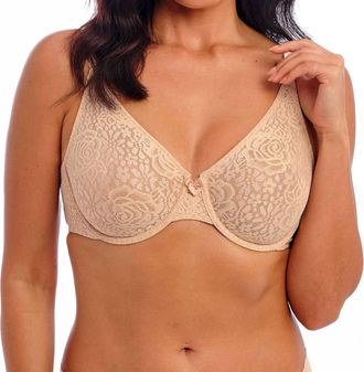 Wacoal Halo Lace Seamless Bra In Nude