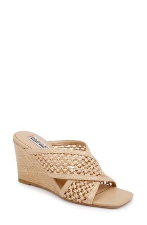 Badgley Mischka Xandria Wedge Sandal in Natural at Nordstrom, Size 7.5