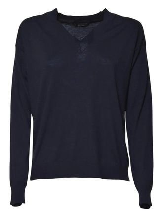 Max Mara V-neck top - Blue