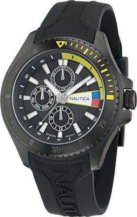 Nautica Nct Leeway Multi-Function Watch With Silicone-Strap