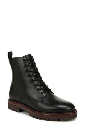 Vince Cabria Lug Water Resistant Lace-Up Boot in Black/Brown at Nordstrom Rack, Size 6
