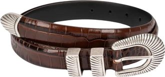 Barena Cinta Croco - - Accessories - Donna - Marrone - M