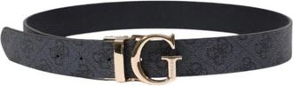 Guess Accessoires, Dames, Grijs, M, Polyester, Calista 4G Logo Riem