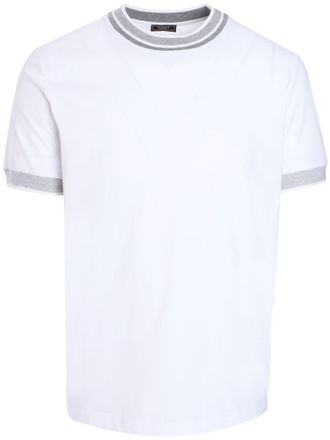 PESERICO logo-print T-shirt - men - Cotton/Merino - 48 - White