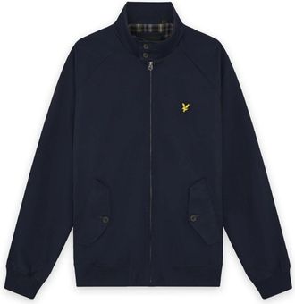 Lyle & Scott Cotton Harrington Jas - Heren - Zomerjassen - Blauw - M - Katoen - Jassen