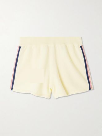 Guest In Residence Shorts In Misto Cotone E Cashmere A Righe Runner - Giallo