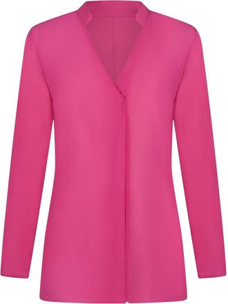 19V69 Womens Blouse Fuxia ZANZIBAR - Fuchsia Fabric - Size Medium