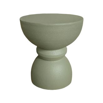 Mobili Rebecca Mesa Auxiliar De Sof&aacute; Moderna Rebecca Mobili Serpentine 42,5x35x35 Cm Mgo Verde