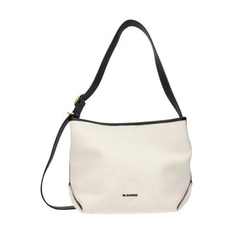 Jil Sander Borsa Hobo in Tela - - Bags - Donna - Beige - ONE SIZE