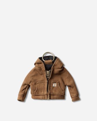Carhartt Work in Progress Mini Active Jacket Keychain Hamilton Brown