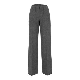Max Mara Pantalones anchos Wkdeditta - Trousers - Mujer - Gris - 2XL