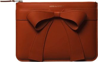 Comme Des Gar&ccedil;ons Big Bow Portemonnee - Heren - Portefeuilles - Rood - ONE Size - Leer - Accessoires