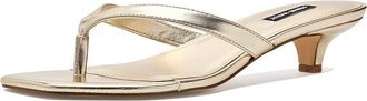 Nine West Cassa Womens Dress Sandals Gold : 5.5 M, Faux Leather