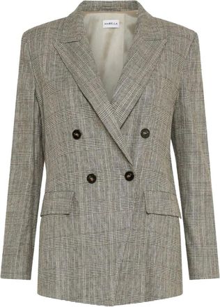 Marella Lichtgrijs ROB Stijlvol Overhemd - Dames - Blazers - Grijs - M - Jassen