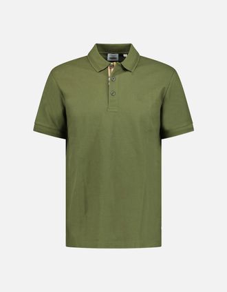 Burberry Mens Burberry Eddie Polo-Shirt Olive - Green - Size: 36