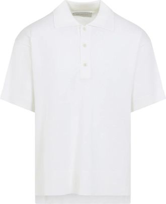 Ami Wool Silk Polo - Heren - Polos - Wit - M - Wol - Tops