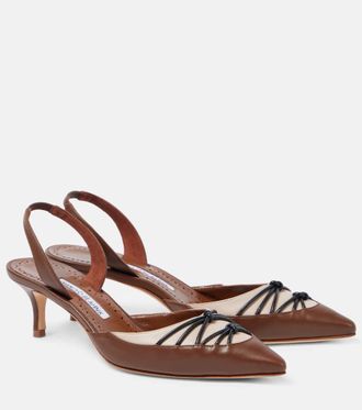 Manolo Blahnik Pumps slingback Maretsli 50 in pelle