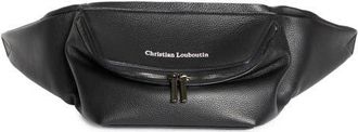 Christian Louboutin Stoic Calfkskin Leather Belt Bag in Black at Nordstrom