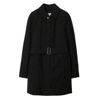 Burberry Short Single-Breasted Padded Car Coat, Size X-Large