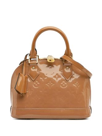 Louis Vuitton 2013 Monogram Vernis Alma BB satchel - women - Leather - One Size - Brown