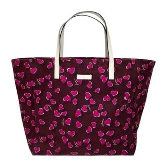 Gucci Pre-owned Tote Bags, female, Purple, Size: ONE SIZE Pre-owned Vintage Canvas Tote Bag
