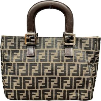 Fendi Pre-owned Vintage Handtas - Dames - Vintage Handtas - Bruin - ONE Size - Leer - Vintage
