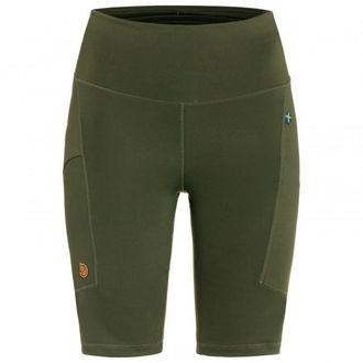 Fj&auml;llr&auml;ven Abisko Short Tights Leggings f&uuml;r Damen | oliv