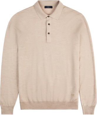 Fay Polo a maniche lunghe - Toni neutri
