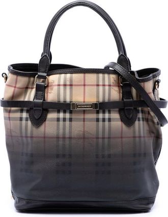 Burberry Pre-owned Burberry Haymarket Check Ombre Coated Canvas Liberton Satchel Ladies UKGRKNKIQF6Y0VLC