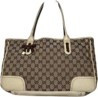 Gucci Pre-owned Tote Bags, female, Brown, Size: ONE SIZE Pre-owned Handbag