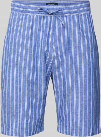 Mc Neal Shorts aus Leinen-Baumwoll-Mix mit Tunnelzug in Marine, Gr&ouml;&szlig;e XXL