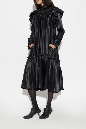 Comme Des Gar&ccedil;ons Comme Des Gar&ccedil;ons Noir Kei Ninomiya Dress With Puff Sleeves, Womens, Black