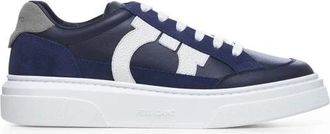 Ferragamo Cassina Sneakers - Heren - Sneakers - Blauw - 43 EU - Leer - Schoenen