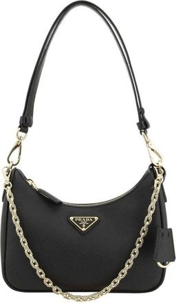 Prada Shoulder Bags, female, Black, ONE SIZE, Mini Chain Bag