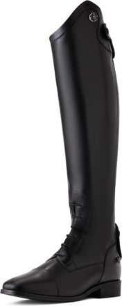 Ariat Mens Ravello Tall Riding Boots in Black Calf, D Medium Width, Short Height, Regular Calf, Size 8.5, by Ariat
