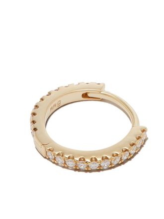 Maria Tash Orecchino Eternity in oro giallo 18kt con diamanti
