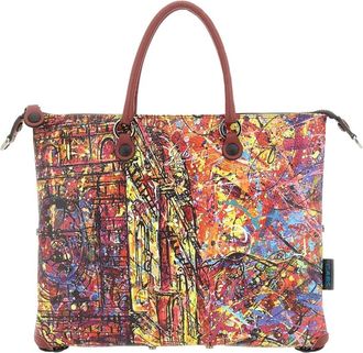 Gabs Omzetbare Leren Reisprint Tas - Dames - Shoppers - Veelkleurig - ONE Size - Katoen - Tassen