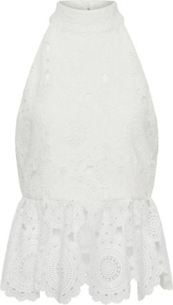 Karen by Simonsen Tops, Dames, Wit, M, Mouwloze Tops