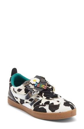 Steve Madden Wyatt Calf Hair Sneaker in Black /White Calf Hair at Nordstrom Rack, Size 6.5