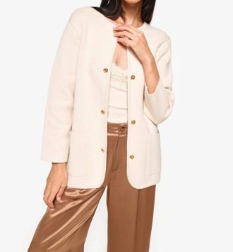 Cami NYC Allen Cotton Cashmere Cardigan In Oat