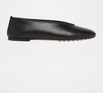 Bottega Veneta Lagoon Nappa Leather Ballerina Flats