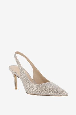 Stuart Weitzman Glitzernde Stoff-Slingback-Pumps Stuart 75