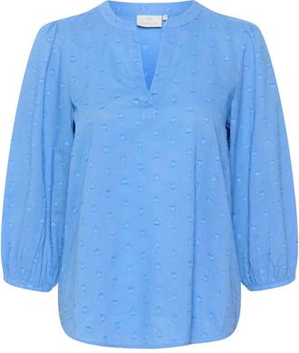 Kaffe Mujer, Blusas y Camisas, Azul, Talla: 3XL