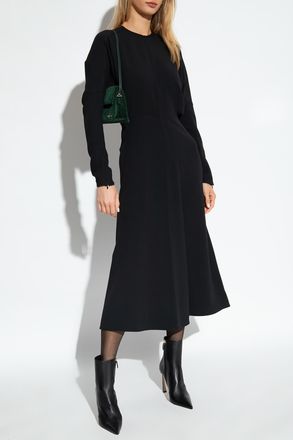 Victoria Beckham Dress With Long Sleeves, Womens, Black