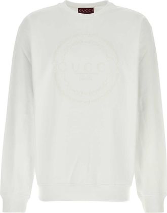 Gucci White Cotton Sweatshirt