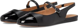 Johnston & Murphy Claire Slingback Mary Jane Womens Flat Shoes Black : 6.5 M, Synthetic